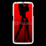 Coque Samsung Galaxy S6 Pole danseuse noir et rouge