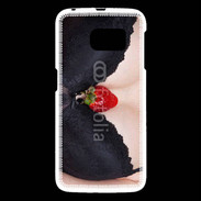 Coque Samsung Galaxy S6 soutien gorge avec une fraise