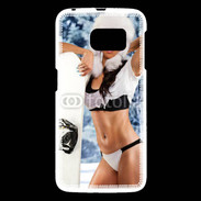 Coque Samsung Galaxy S6 Charme et snowboard