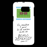 Coque Samsung Galaxy S6 1 point bonus offensif-défensif Blanc