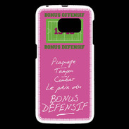 Coque Samsung Galaxy S6 Plaquage Bonus offensif-défensif Rose