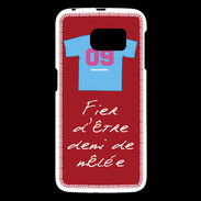 Coque Samsung Galaxy S6 Demi de mêlée Bonus offensif-défensif Rouge 2
