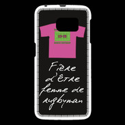 Coque Samsung Galaxy S6 Femme de rugbyman Bonus offensif-défensif Noir