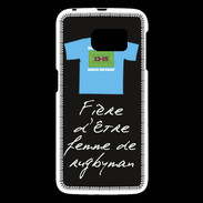 Coque Samsung Galaxy S6 Femme de rugbyman Bonus offensif-défensif Noir 2