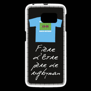 Coque Samsung Galaxy S6 Père de rugbyman Bonus offensif-défensif Noir 2