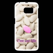 Coque Samsung Galaxy S6 Dragée C'est une fille PR