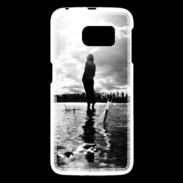 Coque Samsung Galaxy S6 Personnage en noir et blanc PR