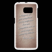 Coque Samsung Galaxy S6 Sympathiser Rouge Citation Oscar Wilde