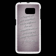 Coque Samsung Galaxy S6 Sympathiser Violet Citation Oscar Wilde