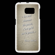 Coque Samsung Galaxy S6 Charme passé Sepia Citation Oscar Wilde