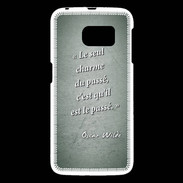 Coque Samsung Galaxy S6 Charme passé Vert Citation Oscar Wilde