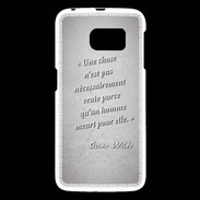 Coque Samsung Galaxy S6 Chose vraie Citation Oscar Wilde