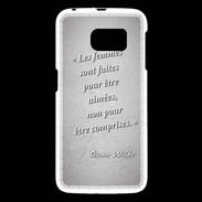 Coque Samsung Galaxy S6 Femmes comprises Gris Citation Oscar Wilde
