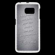 Coque Samsung Galaxy S6 Femmes comprises Noir Citation Oscar Wilde