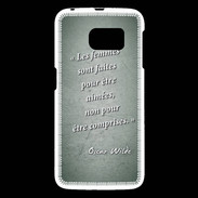 Coque Samsung Galaxy S6 Femmes comprises Vert Citation Oscar Wilde