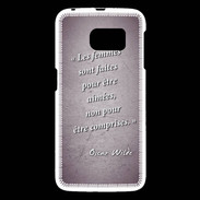 Coque Samsung Galaxy S6 Femmes comprises Violet Citation Oscar Wilde