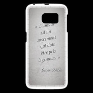 Coque Samsung Galaxy S6 Sacrement amour Gris Citation Oscar Wilde