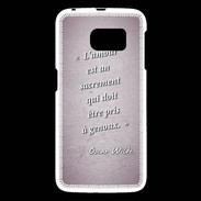 Coque Samsung Galaxy S6 Sacrement amour Rose Citation Oscar Wilde