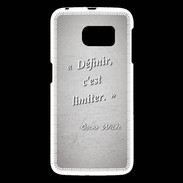 Coque Samsung Galaxy S6 Définir Gris Citation Oscar Wilde