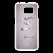 Coque Samsung Galaxy S6 Définir Rose Citation Oscar Wilde
