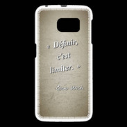 Coque Samsung Galaxy S6 Définir Sepia Citation Oscar Wilde