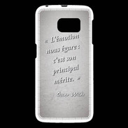 Coque Samsung Galaxy S6 Emotion égarée Gris Citation Oscar Wilde