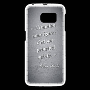 Coque Samsung Galaxy S6 Emotion égarée Noir Citation Oscar Wilde