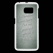Coque Samsung Galaxy S6 Emotion égarée Vert Citation Oscar Wilde