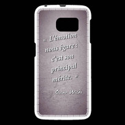 Coque Samsung Galaxy S6 Emotion égarée Violet Citation Oscar Wilde