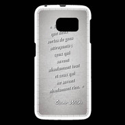 Coque Samsung Galaxy S6 Gens attrayants Gris Citation Oscar Wilde
