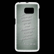 Coque Samsung Galaxy S6 Gens attrayants Vert Citation Oscar Wilde
