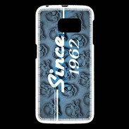 Coque Samsung Galaxy S6 Since crane bleu 1962