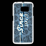 Coque Samsung Galaxy S6 Since crane bleu 1973