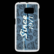 Coque Samsung Galaxy S6 Since crane bleu 1971