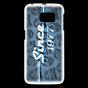 Coque Samsung Galaxy S6 Since crane bleu 1977