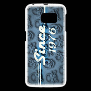 Coque Samsung Galaxy S6 Since crane bleu 1976