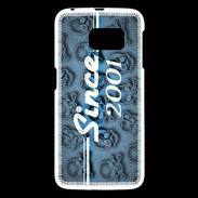 Coque Samsung Galaxy S6 Since crane bleu 2001