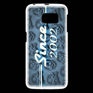 Coque Samsung Galaxy S6 Since crane bleu 2002