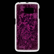 Coque Samsung Galaxy S6 Skull and bones Rose