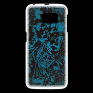 Coque Samsung Galaxy S6 Skull and bones Bleu