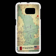 Coque Samsung Galaxy S6 Débarquement Normandie Carte ZG