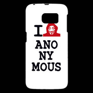 Coque Samsung Galaxy S6 I love anonymous