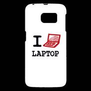 Coque Samsung Galaxy S6 I love Laptop