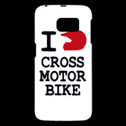 Coque Samsung Galaxy S6 i love Cross Motor