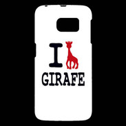 Coque Samsung Galaxy S6 I love Girafe