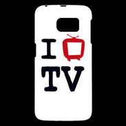 Coque Samsung Galaxy S6 I love TV