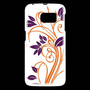 Coque Samsung Galaxy S6 motif flora violet