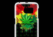 Coque Samsung Galaxy S6 Feuille de cannabis et cœur Rasta