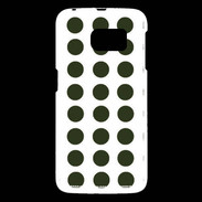 Coque Samsung Galaxy S6 pois vert foncé