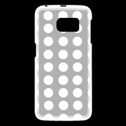 Coque Samsung Galaxy S6 pois gris & blanc